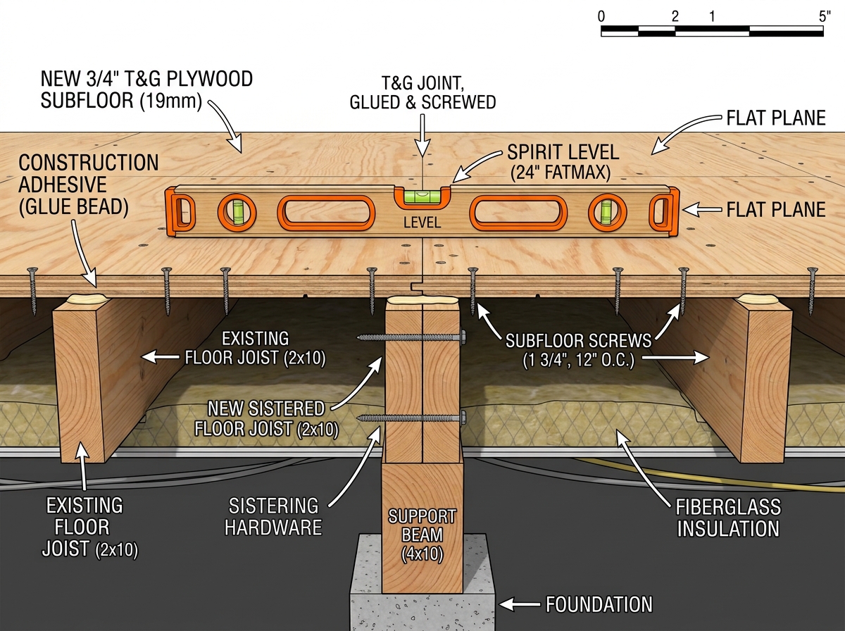 Subfloor Delamination & Joist Deflection: Engineering Level Floor Assemblies